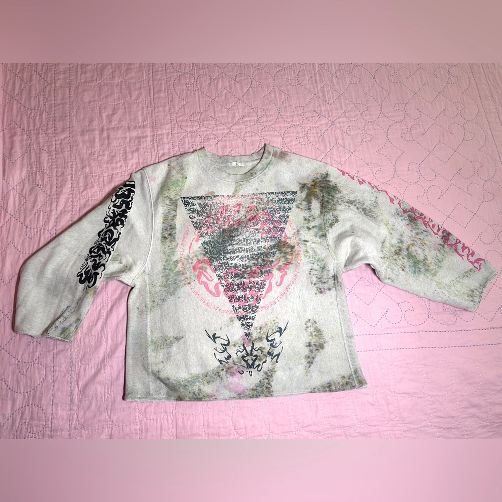 NYC Artist Hand Printed Sweatshirt